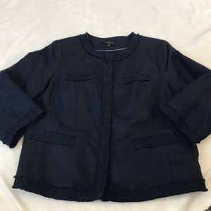 Talbots Linen Snap Up Jacket